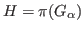 $ H=\pi(G_\alpha)$