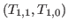$ (T_{1,1},T_{1,0})$